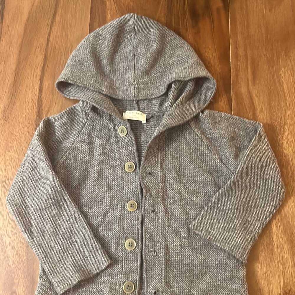 1+ in the family knitted hoodie 12 months